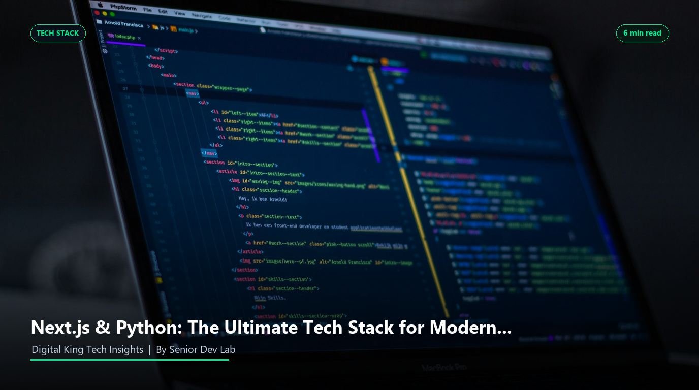 Next.js & Python: The Ultimate Tech Stack for Modern High-Speed Web Applications