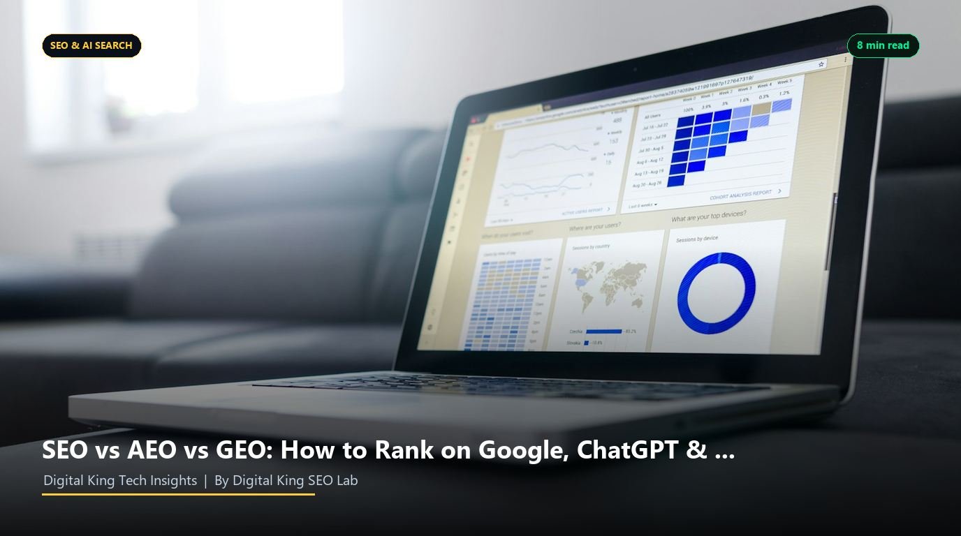 SEO vs AEO vs GEO: How to Rank on Google, ChatGPT & Perplexity in 2026