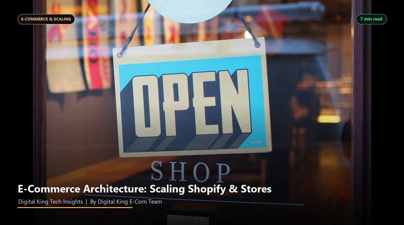 E-Commerce Architecture: Scaling Shopify & Custom Stores to 10,000 Orders/Day