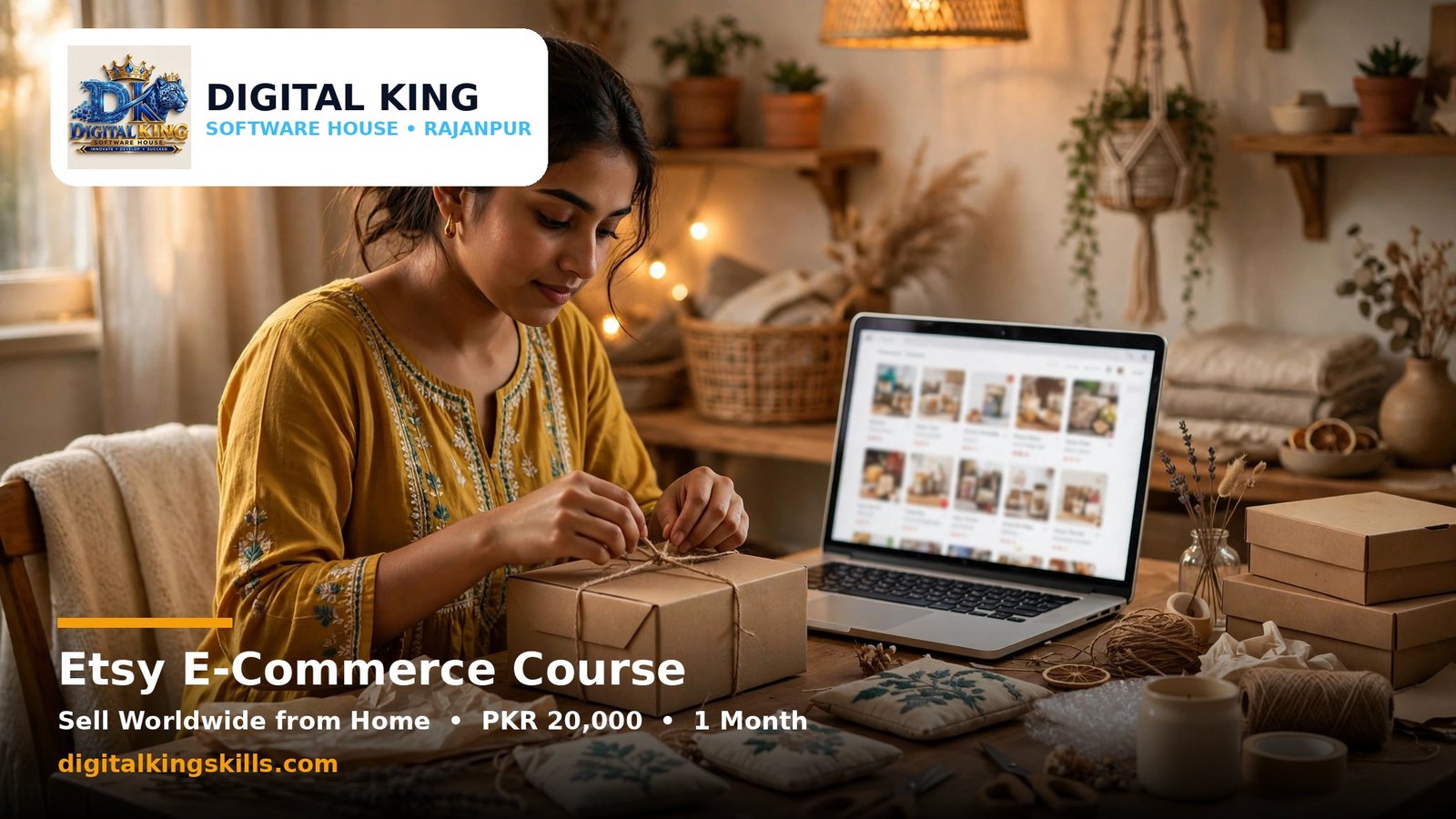 Etsy E-Commerce Course in Rajanpur — Sell Worldwide from Home