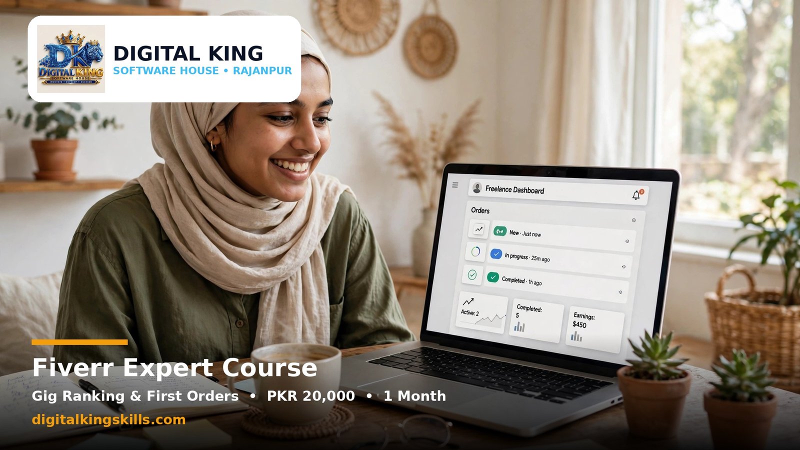 Fiverr Expert Course in Rajanpur — Gig Ranking & First Orders