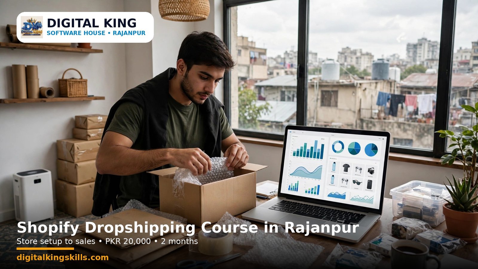 Shopify Dropshipping Course in Rajanpur — Store Setup to Sales