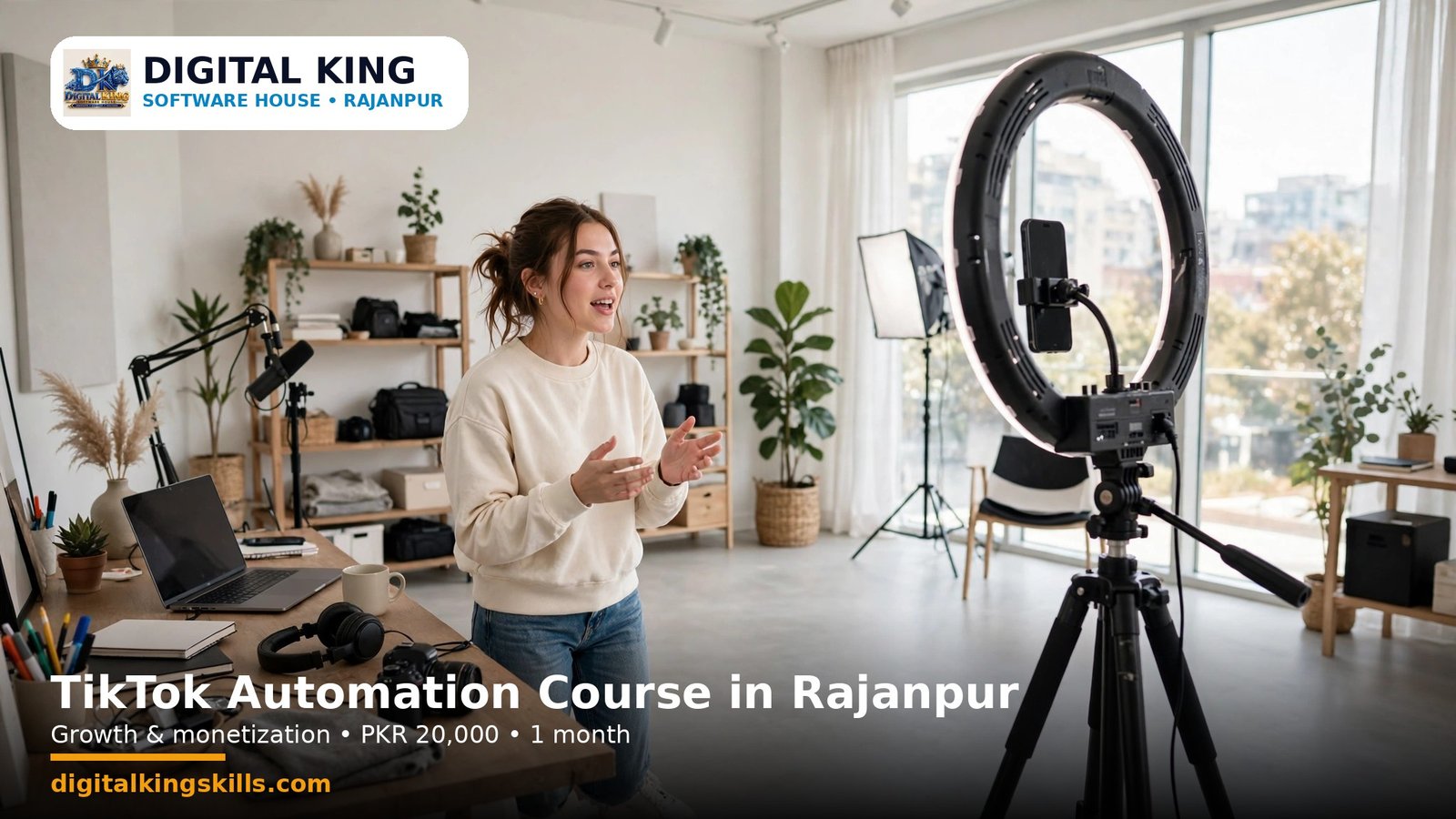 TikTok Automation Course in Rajanpur — Growth & Monetization