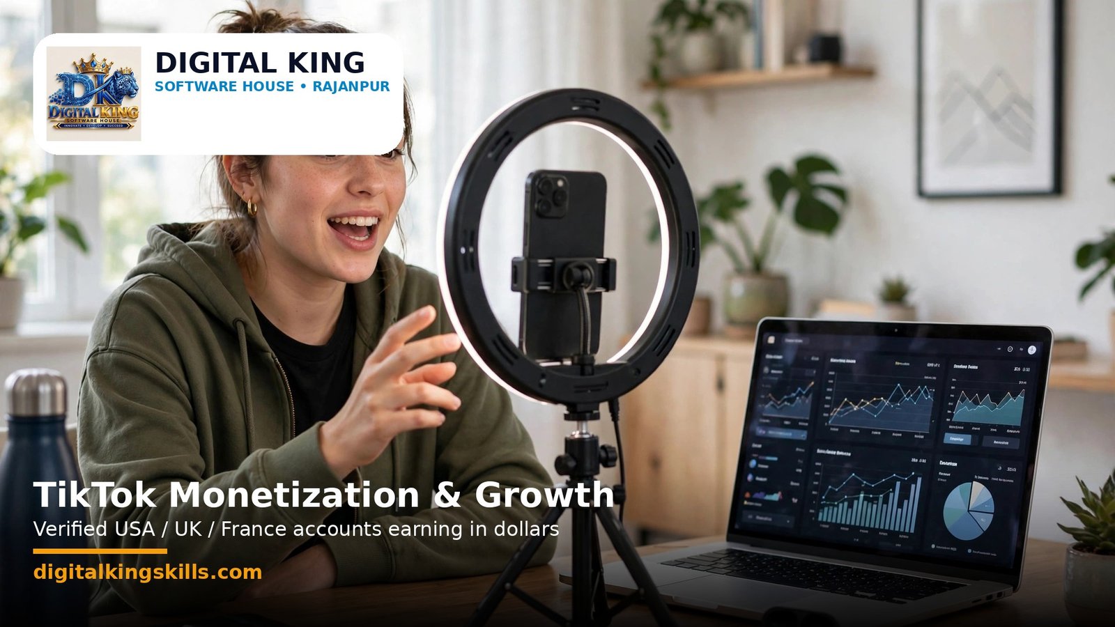 TikTok Account Monetization & Growth Services in Rajanpur