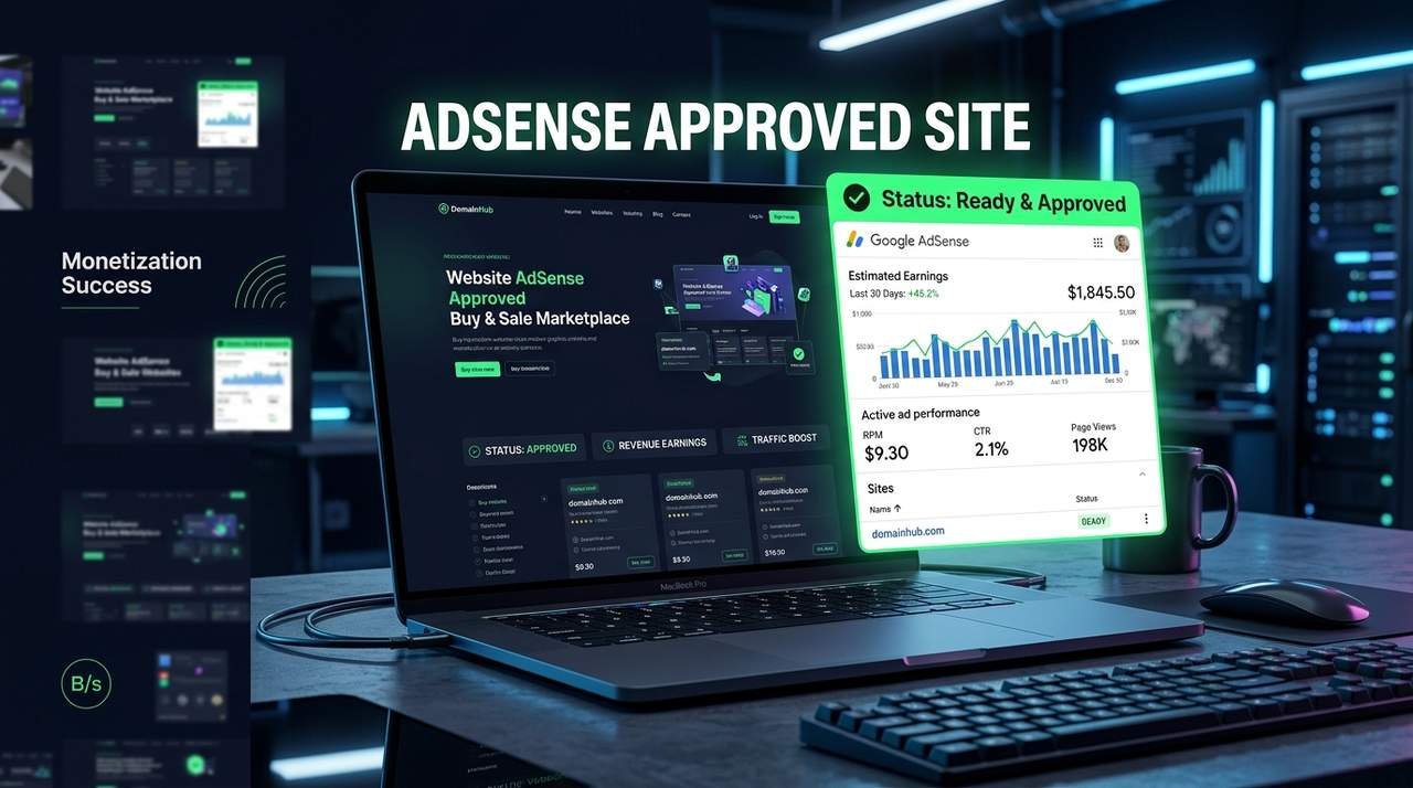 Website AdSense Approved Buy & Sale