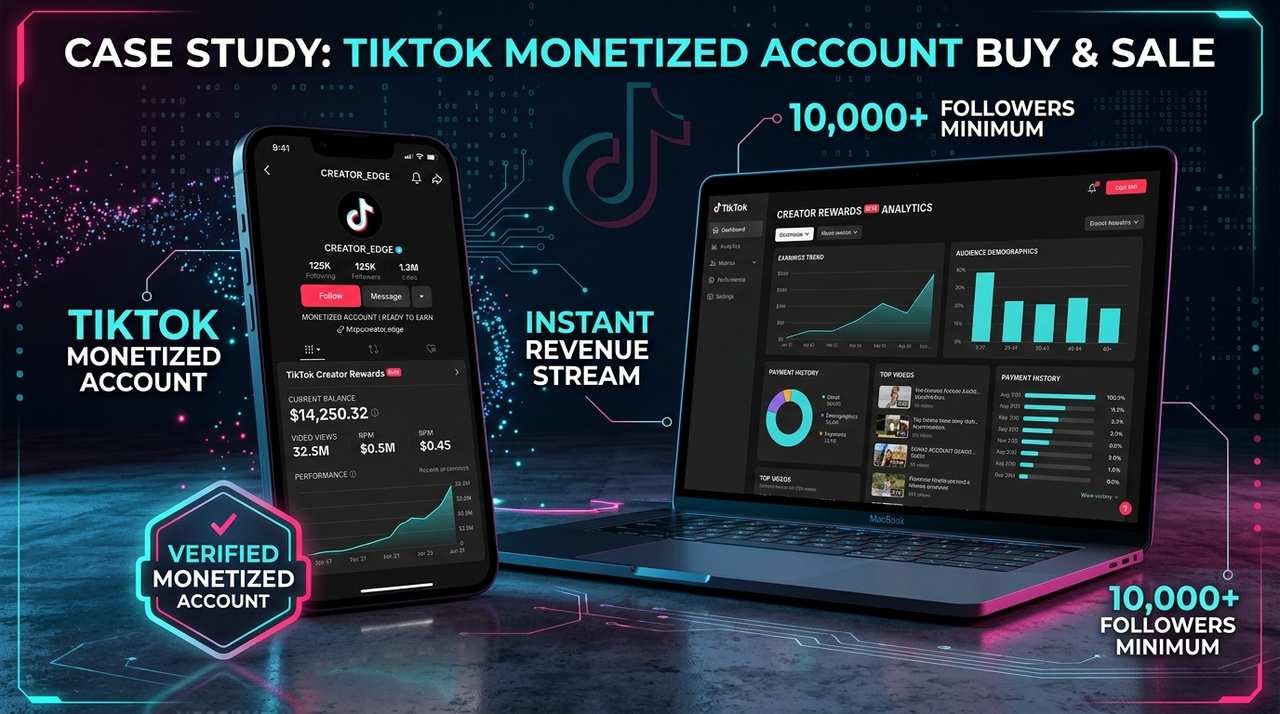 TikTok Monetize Account Buy & Sale